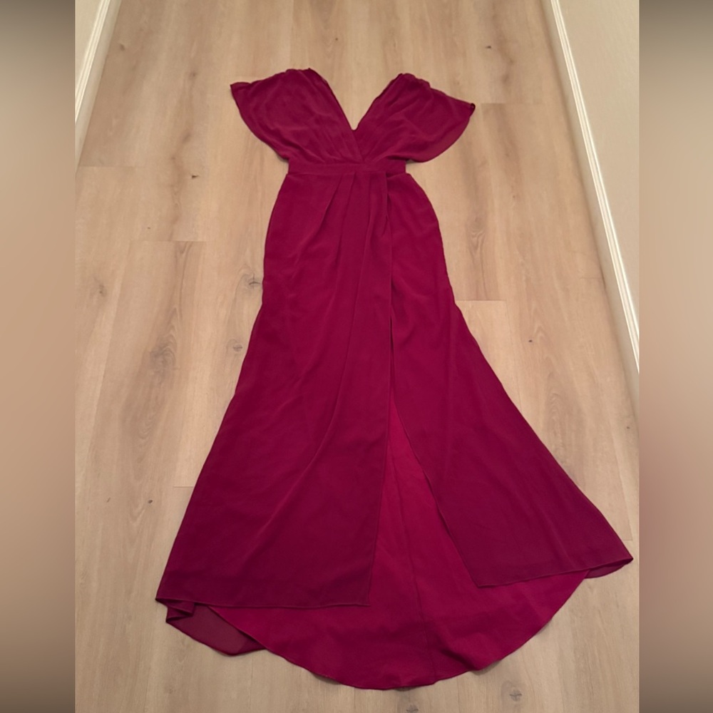 Showpo Lovers Gaze Mulberry Dress